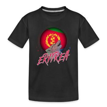 Eritrea - Kinder Premium Bio T-Shirt - Schwarz - Vorne