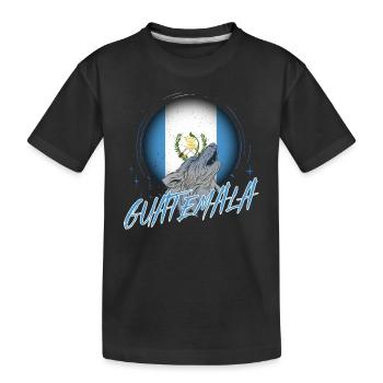 Guatemala - Kids' Premium Organic T-Shirt - black - Front