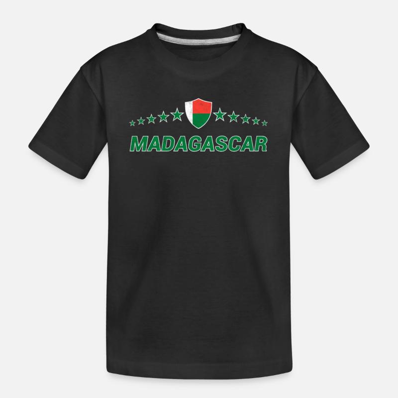 Madagaskar - Kinder Premium Bio T-Shirt - Schwarz