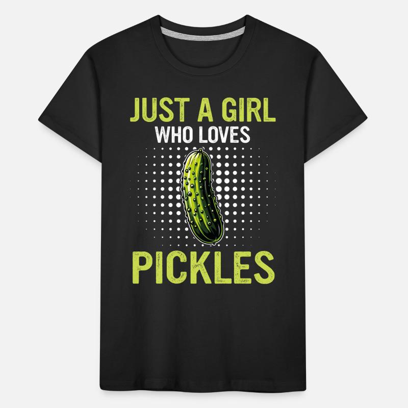 Concombre, Cornichon, Cornichon, Aneth alimentaire T-shirt bio Premium Enfant