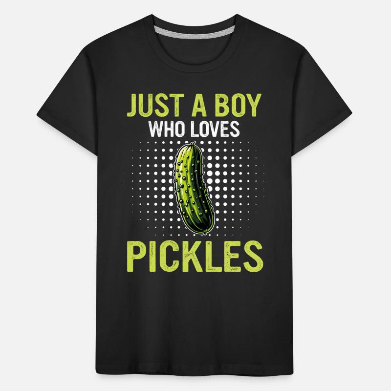 Concombre, Cornichon, Cornichon, Aneth alimentaire T-shirt bio Premium Enfant