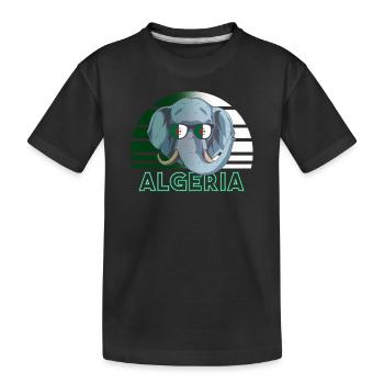 Algerien - Kinder Premium Bio T-Shirt - Schwarz - Vorne