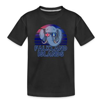 Falkland (Îles) - T-shirt bio Premium Enfant - noir - Devant