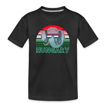 Hongrie - T-shirt bio Premium Enfant - noir - Devant
