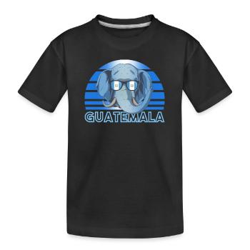 Guatemala - Kids' Premium Organic T-Shirt - black - Front