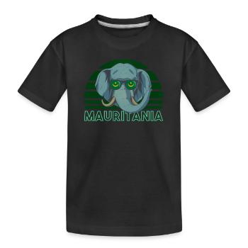Mauritanie - T-shirt bio Premium Enfant - noir - Devant