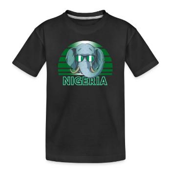 Nigéria - T-shirt bio Premium Enfant - noir - Devant