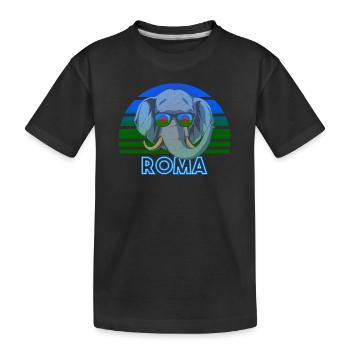Roma - Kinder Premium Bio T-Shirt - Schwarz - Vorne