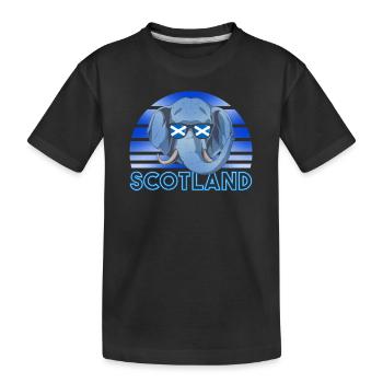 Scotland - Kids' Premium Organic T-Shirt - black - Front