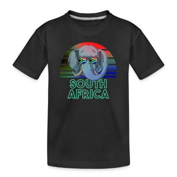 Afrique du Sud - T-shirt bio Premium Enfant - noir - Devant