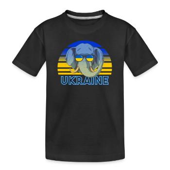 Ukraine - T-shirt bio Premium Enfant - noir - Devant