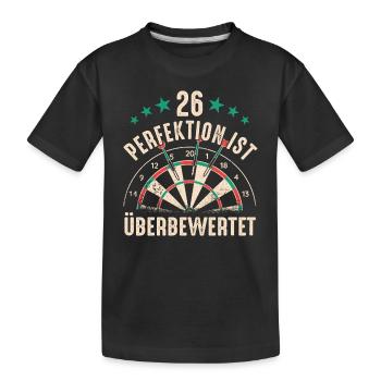 Dart Darts Dart Player Dart Sport - Kids' Premium Organic T-Shirt - black - Front