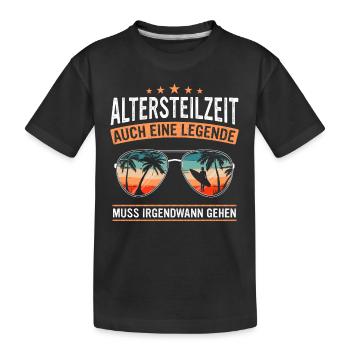 Retraite partielle ATZ - T-shirt bio Premium Enfant - noir - Devant
