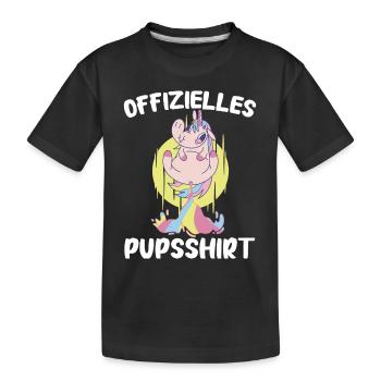 Unicorn Unicorns Mythical Creatures Mystical - Kids' Premium Organic T-Shirt - black - Front