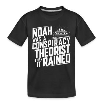 Théoricien du complot théorie du complot - T-shirt bio Premium Enfant - noir - Devant