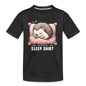 Hérisson, Piquant, Animal, Hérisson - T-shirt bio Premium Enfant - noir - Devant