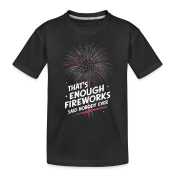 Pyrotechniker Feuerwerk Pyrotechnik - Kinder Premium Bio T-Shirt - Schwarz - Vorne