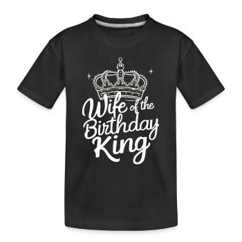 Wife, Wife, Partner, Family, Married - Kids' Premium Organic T-Shirt - black - Front