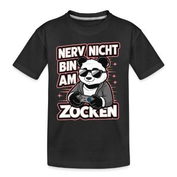 Panda Panda Ours Pandas - T-shirt bio Premium Enfant - noir - Devant