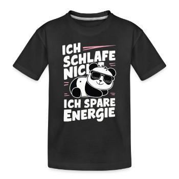 Panda Panda Ours Pandas - T-shirt bio Premium Enfant - noir - Devant