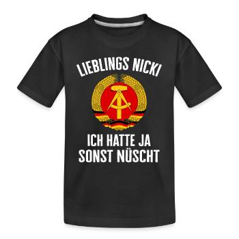 East Germany East East East GDR Home Eastern Bloc - Kids' Premium Organic T-Shirt - black - Front