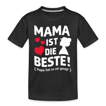 Mom, Mother's Day, Mother, Mother, Parent, Mom - Kids' Premium Organic T-Shirt - black - Front