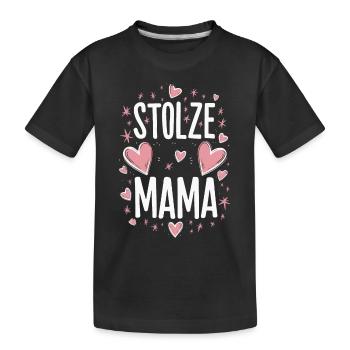 Mom, Mother's Day, Mother, Mother, Parent, Mom - Kids' Premium Organic T-Shirt - black - Front