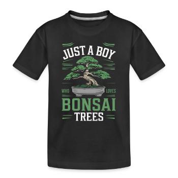 Bonsaï Bonsaï japonais - T-shirt bio Premium Enfant - noir - Devant