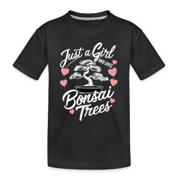 Bonsaï Bonsaï japonais - T-shirt bio Premium Enfant - noir - Devant