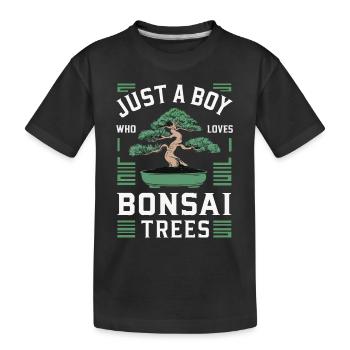 Bonsaï Bonsaï japonais - T-shirt bio Premium Enfant - noir - Devant