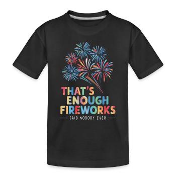 Pyrotechnie Feux d’artifice Pyrotechnie - T-shirt bio Premium Enfant - noir - Devant