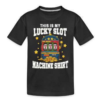 Jeux de casino Casino Las Vegas Joueurs - T-shirt bio Premium Enfant - noir - Devant