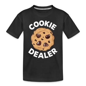 Cookies Cookie Keks Kekse Schokolade - Kinder Premium Bio T-Shirt - Schwarz - Vorne