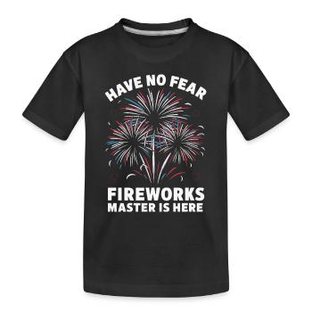 Pyrotechniker Feuerwerk Pyrotechnik - Kinder Premium Bio T-Shirt - Schwarz - Vorne
