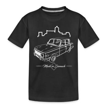 Wartburg 353 - Made in Eisenach - Kult der DDR - Kinder Premium Bio T-Shirt - Schwarz - Vorne