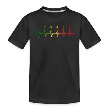 Graphique de changement de vitesse De vitesse De pulsation de moto - T-shirt bio Premium Enfant - noir - Devant