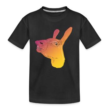 ASS - Kids' Premium Organic T-Shirt - black - Front