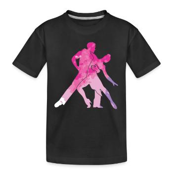 Salsa Dancing Dancing Couple Anniversaire Cadeau Rose - T-shirt bio Premium Enfant - noir - Devant