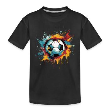 Football - T-shirt bio Premium Enfant - noir - Devant