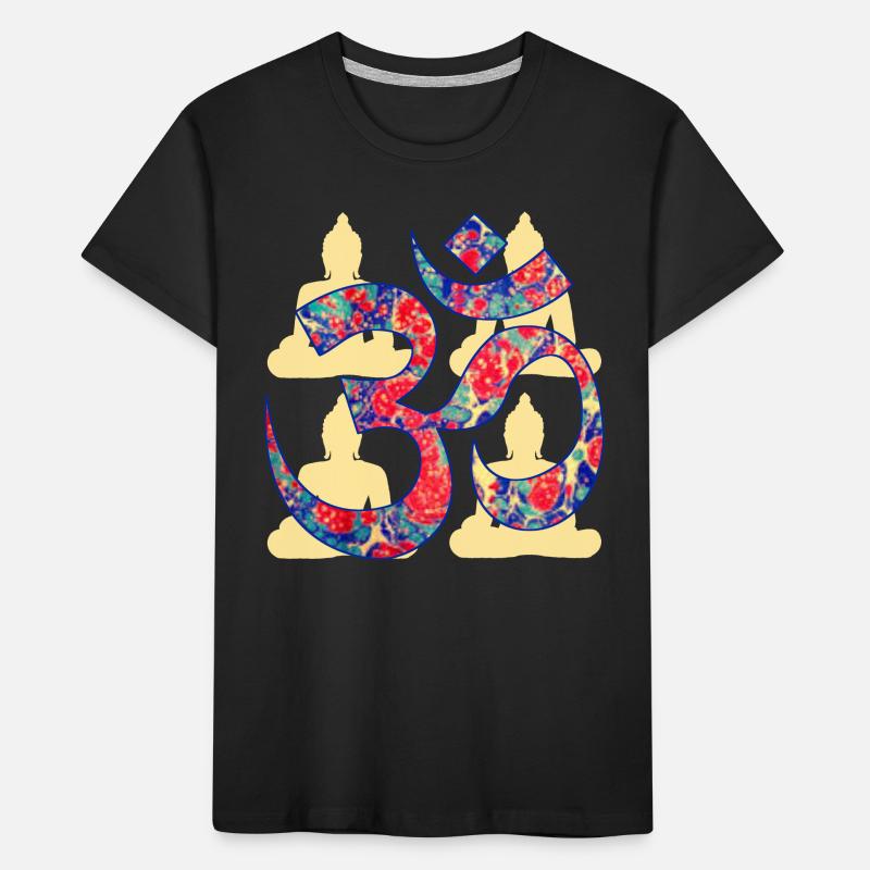 om avec buddha e 42 T-shirt bio Premium Enfant