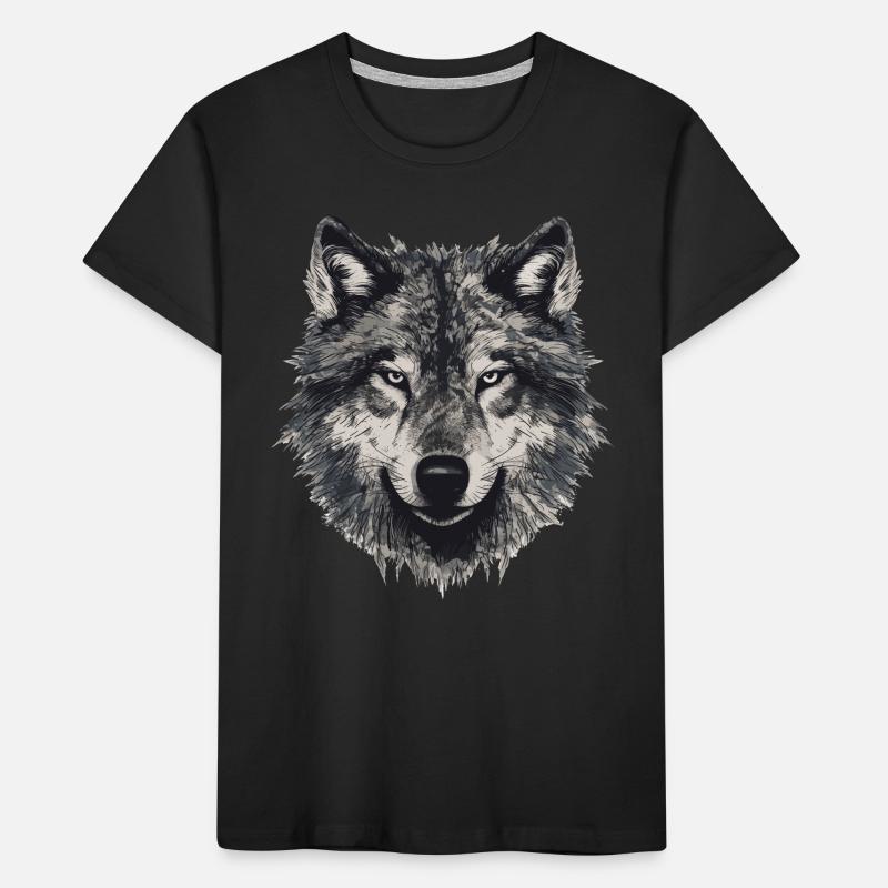 Wolf Wolf Head Scratch Marks Claws Wild T-shirt bio Premium Enfant