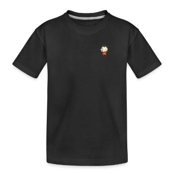 Süßer Vampir Dracula Cartoon – Halloween Design - Kinder Premium Bio T-Shirt - Schwarz - Vorne