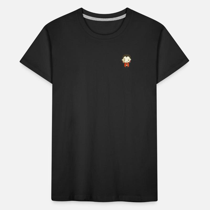 Dessin animé Vampire Dracula mignon – Conception d’Halloween T-shirt bio Premium Enfant
