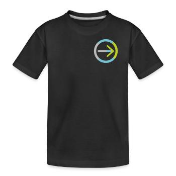Das Logo der Genossenschaft für sich allein - Kinder Premium Bio T-Shirt - Schwarz - Vorne