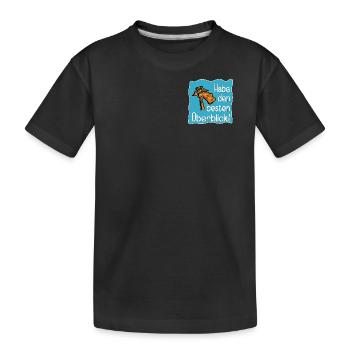 GIRAFFE PROJEKT AUFGABEN - Kinder Premium Bio T-Shirt - Schwarz - Vorne