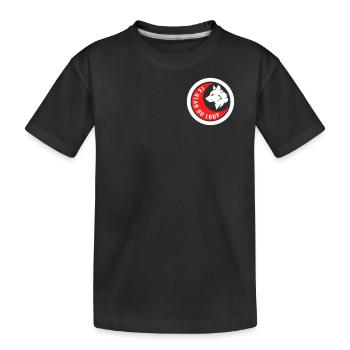 Loup Rouge & Blanc - T-shirt bio Premium Enfant - noir - Devant