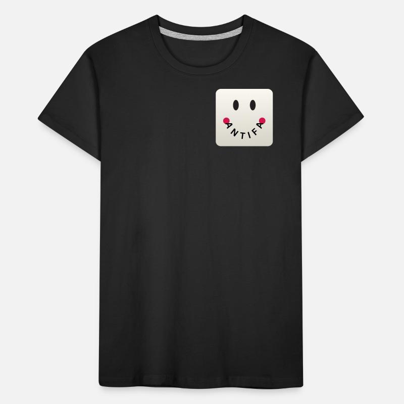 Friendly Antifa Greige | Gradient Design Smile Kinder Premium Bio T-Shirt