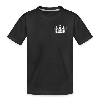 Krone - Kinder Premium Bio T-Shirt - Schwarz - Vorne