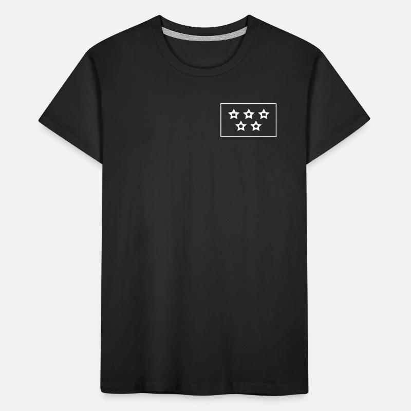 Five Star Contrast Pattern Kids' Premium Organic T-Shirt