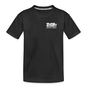 Verschiedenheit und Zusammenhalt - Kinder Premium Bio T-Shirt - Schwarz - Vorne